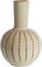 Light&living - Vaas deco Ø34x52 cm ULLOA keramiek glans crème+bruin