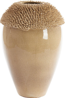 Light&living Vaas deco Ø39,5x60 cm SANGKU keramiek taupe