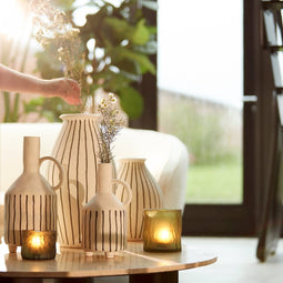 Light & Living Vaas Diphu - Keramiek - Naturel - 23 x 29 x 23 cm (BxHxD)