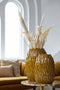 Light & Living - Vaas FEDER - 28.5x19x40cm - Geel