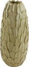 Light & Living Vaas Feder - Olijfgroen - 37x23x50cm - Modern - Kerst cadeau - Kerst cadeautjes - Cadeau vrouw - Cadeau man - Cadeau voor haar - Cadeau voor hem - Kerstcadeau - Kerst kado - Kado man - Kado vrouw