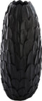 Light & Living Vaas Feder - Zwart - 37x23x50cm - Modern