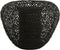 Light & Living Vaas Finou - Zwart - Ø35cm - Modern