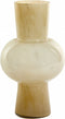 Light & Living - Vaas Halley Naturel - Glas Creme - 40x23x23cm (hxbxd)