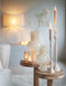 Light & Living - Vaas Halley Naturel - Glas Creme - 40x23x23cm (hxbxd)
