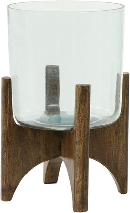 Light & Living Vaas Jace - Bruin - Ø22.5cm - Modern - Kerst cadeau - Kerst cadeautjes - Cadeau vrouw - Cadeau man - Cadeau voor haar - Cadeau voor hem - Kerstcadeau - Kerst kado - Kado man - Kado vrouw