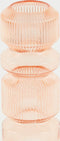 Light & Living vaas Josia | Glas glanzend | Perzik | ø 12,5 x 35 cm