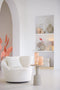 Light & Living vaas Josia | Glas glanzend | Perzik | ø 12,5 x 35 cm