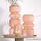 Light & Living vaas Josia | Glas glanzend | Perzik | ø 12,5 x 35 cm