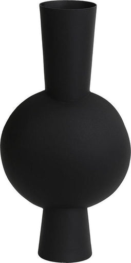 Light & Living Vaas Kavandu - Zwart - 22x14x40cm - Modern - Kerst cadeau - Kerst cadeautjes - Cadeau vrouw - Cadeau man - Cadeau voor haar - Cadeau voor hem - Kerstcadeau - Kerst kado - Kado man - Kado vrouw