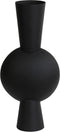 Light & Living Vaas Kavandu - Zwart - 26x19x54cm - Modern - Kerst cadeau - Kerst cadeautjes - Cadeau vrouw - Cadeau man - Cadeau voor haar - Cadeau voor hem - Kerstcadeau - Kerst kado - Kado man - Kado vrouw