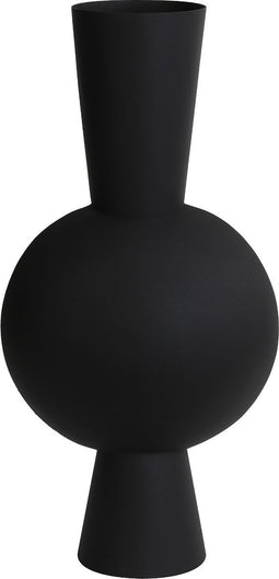 Light & Living Vaas Kavandu - Zwart - 31x20x60cm - Modern - Kerst cadeau - Kerst cadeautjes - Cadeau vrouw - Cadeau man - Cadeau voor haar - Cadeau voor hem - Kerstcadeau - Kerst kado - Kado man - Kado vrouw