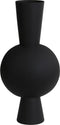 Light & Living Vaas Kavandu - Zwart - 31x20x60cm - Modern - Kerst cadeau - Kerst cadeautjes - Cadeau vrouw - Cadeau man - Cadeau voor haar - Cadeau voor hem - Kerstcadeau - Kerst kado - Kado man - Kado vrouw