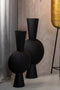 Light & Living Vaas Kavandu - Zwart - 31x20x60cm - Modern - Kerst cadeau - Kerst cadeautjes - Cadeau vrouw - Cadeau man - Cadeau voor haar - Cadeau voor hem - Kerstcadeau - Kerst kado - Kado man - Kado vrouw