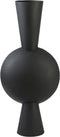 Light & Living Vaas Kavandu - Zwart - 37.5x22x81cm - Modern - Kerst cadeau - Kerst cadeautjes - Cadeau vrouw - Cadeau man - Cadeau voor haar - Cadeau voor hem - Kerstcadeau - Kerst kado - Kado man - Kado vrouw