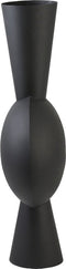 Light & Living Vaas Kavandu - Zwart - 37.5x22x81cm - Modern - Kerst cadeau - Kerst cadeautjes - Cadeau vrouw - Cadeau man - Cadeau voor haar - Cadeau voor hem - Kerstcadeau - Kerst kado - Kado man - Kado vrouw