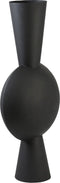 Light & Living Vaas Kavandu - Zwart - 37.5x22x81cm - Modern - Kerst cadeau - Kerst cadeautjes - Cadeau vrouw - Cadeau man - Cadeau voor haar - Cadeau voor hem - Kerstcadeau - Kerst kado - Kado man - Kado vrouw