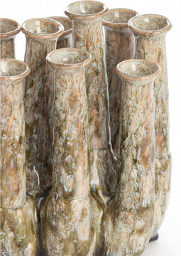 Light & Living Vaas Leanja - Keramiek - Beige - 17 x 30 x 25 cm (BxHxD)