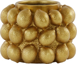 Light & Living Vaas Lemon - Brons - 24.5x24.5x18cm - Modern