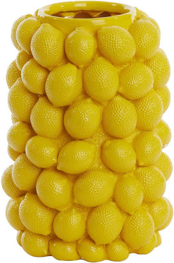 Light & Living Vaas Lemon - Geel - 23.5x23.5x33cm - Modern