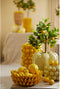Light & Living Vaas Lemon - Geel - 23.5x23.5x33cm - Modern