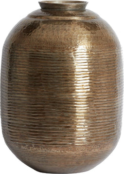Light & Living Vaas Lisboa - Antiek Goud - Ø37cm - Modern - Kerst cadeau - Kerst cadeautjes - Cadeau vrouw - Cadeau man - Cadeau voor haar - Cadeau voor hem - Kerstcadeau - Kerst kado - Kado man - Kado vrouw