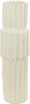 Light & Living Vaas Longa M - Keramiek - Wit - 17 x 58 x 17 cm (BxHxD)