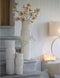 Light & Living Vaas Longa M - Keramiek - Wit - 17 x 58 x 17 cm (BxHxD)