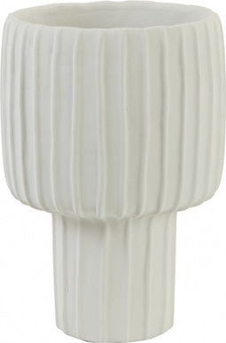 Light & Living Vaas Maja - Keramiek - Wit - 24 x 35 x 24 cm (BxHxD)