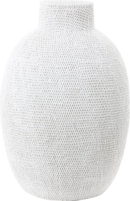 Light & Living Vaas Mashaba - Wit - Ø40cm - Modern - Kerst cadeau - Kerst cadeautjes - Cadeau vrouw - Cadeau man - Cadeau voor haar - Cadeau voor hem - Kerstcadeau - Kerst kado - Kado man - Kado vrouw