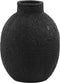 Light & Living Vaas Mashaba - Zwart - Ø30cm - Modern - Cadeau - Cadeautje - Cadeautjes - Cadeau vrouw - Cadeau man - Cadeau voor haar - Cadeau voor hem - Kado - Kado man - Kado vrouw
