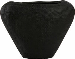 Light & Living Vaas Mayoro - Zwart - 32x9x23cm - Modern - Kerst cadeau - Kerst cadeautjes - Cadeau vrouw - Cadeau man - Cadeau voor haar - Cadeau voor hem - Kerstcadeau - Kerst kado - Kado man - Kado vrouw