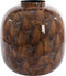 Light & Living Vaas Milos - Bruin - Ø37cm - Modern - Kerst cadeau - Kerst cadeautjes - Cadeau vrouw - Cadeau man - Cadeau voor haar - Cadeau voor hem - Kerstcadeau - Kerst kado - Kado man - Kado vrouw