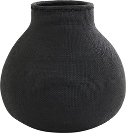 Light & Living Vaas Musina - Zwart - Ø40cm - Modern - Kerst cadeau - Kerst cadeautjes - Cadeau vrouw - Cadeau man - Cadeau voor haar - Cadeau voor hem - Kerstcadeau - Kerst kado - Kado man - Kado vrouw