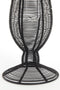 Light&living Vaas Ø15,5x40 cm TUPURI mat zwart-glas helder