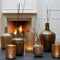 Light&living Vaas Ø16x29 cm MOLUSI glas crème-goud