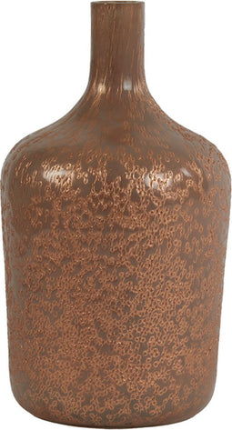 Light&living Vaas Ø16x29 cm MOLUSI glas licht koper-koper