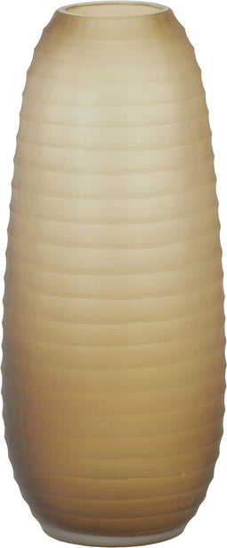 Light&living Vaas Ø16x38 cm SOMERO glas mat donker bruin