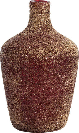 Light&living Vaas Ø20x40 cm ABIGI glas bordeaux goud