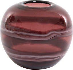 Light&living Vaas Ø21x18,5 cm LOUKA glas donker rood