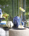 Light&living Vaas Ø24x34 cm KOBALA glas blauw-crème