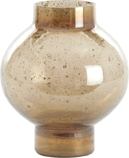Light&living Vaas Ø26x30 cm DUSIT glas steenslag amber