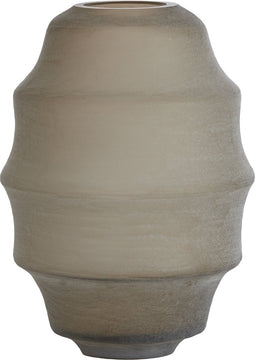 Light&living Vaas Ø31x42 cm NAYORO glas mat licht bruin