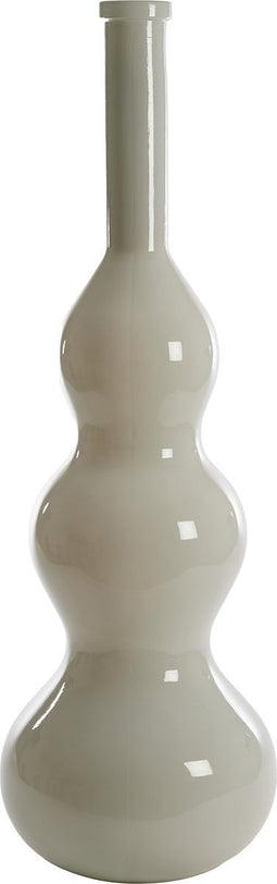 Light&living Vaas Ø33x100 cm VENERIO glas melk licht beige