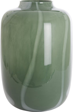 Light&living Vaas Ø34x50 cm KOBALA glas groen-crème