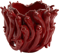 Light & Living - Vaas PEPPER - 25.5x24.5x20.5cm - Rood