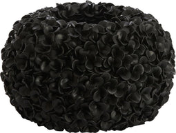 Light & Living Vaas Phylia - Zwart - Ø38cm - Modern - Kerst cadeau - Kerst cadeautjes - Cadeau vrouw - Cadeau man - Cadeau voor haar - Cadeau voor hem - Kerstcadeau - Kerst kado - Kado man - Kado vrouw