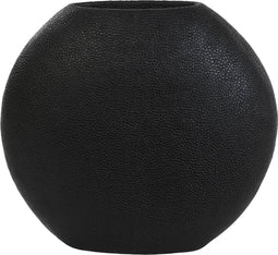 Light & Living Vaas Rayskin - Zwart - 40x14x36cm - Luxe - Kerst cadeau - Kerst cadeautjes - Cadeau vrouw - Cadeau man - Cadeau voor haar - Cadeau voor hem - Kerstcadeau - Kerst kado - Kado man - Kado vrouw