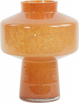Light & Living Vaas Trasmos - Glas - Oranje - 24 x 30 x 0 cm (BxHxD)