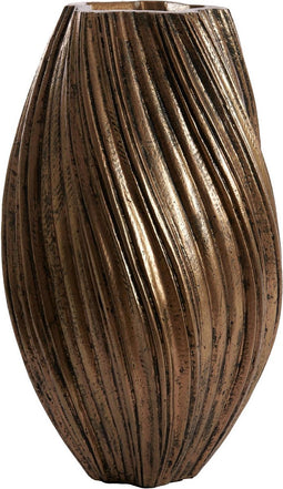Light & Living Vaas Yatung - Antiek Brons - Ø30cm - Modern - Kerst cadeau - Kerst cadeautjes - Cadeau vrouw - Cadeau man - Cadeau voor haar - Cadeau voor hem - Kerstcadeau - Kerst kado - Kado man - Kado vrouw